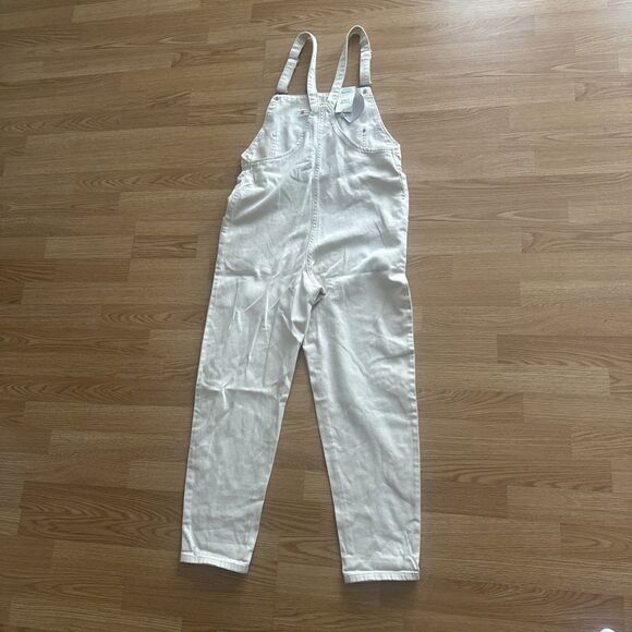 Mango MNG Denim Overall Small 100% Cotton 27” Inseam - Picture 4 of 5